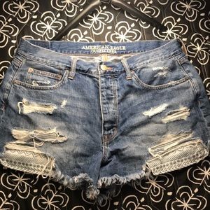 American Eagle Vintage High-rise Denim Shorts